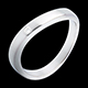 regalo donne Fede Ellisse oro bianco 1 diamante