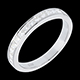 regalo donna Fede nuziale oro bianco semi pav� - incastonatura Binario - 0.5 carati - 13 diamanti