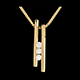 gioiello Collana Diapason Trilogy oro giallo  - 3 diamanti