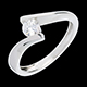 compra on-line Solitario Apostrofo oro bianco  - 0.41 carati