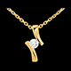 matrimonio Ciondolo Apostrofo diamante  - oro giallo - 0.26 carati