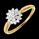 matrimonio Anello Caleidosopio oro giallo - 0.26 carati - 19 diamanti