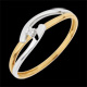 compra Anello Solitario Unione bicolore
