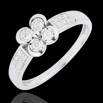 gioielleria Anello Solitario Trifoglio d'Amore