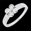 gioiellerie Anello Solitario Trifoglio d'Amore