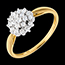 gioielli oro Anello Caleidoscopio pav� diamanti  - 0.35 carati - 19 diamanti