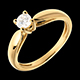 compra on-line Solitario Ramoscello oro giallo    - 0.31 carati