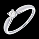 regalo Solitario Ramoscello oro bianco 