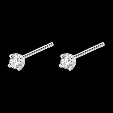 gioielleria Orecchini diamanti  - punto luce oro bianco