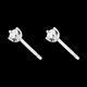 regalo donna Orecchini diamanti  - punto luce oro bianco