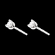 vendite on-line Orecchini diamanti  - punto luce oro bianco - 0.3 carati