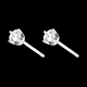 regali Orecchini diamanti  - punto luce oro bianco - 0.5 carati