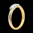 vendita on-line Trilogy Bipolare oro giallo-oro bianco  - 3 diamanti