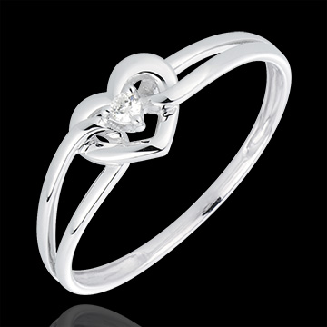 gioiello oro Anello Mon Amour oro bianco e diamante