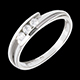 vendite on-line Trilogy Bipolare oro bianco  - 3 diamanti