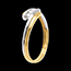 gioiello Trilogy doppio filo   - 3 diamanti