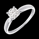 vendita on-line Anello Ramoscello oro bianco Sfera pav� - 7 diamanti