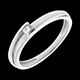 comprare on-line Solitario Bipolare oro bianco 