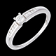 vendite on-line Solitario Ottava oro bianco  - 0.21 carati - 9 diamanti