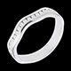 matrimoni Fede Illusione oro bianco semi pav� - incastonatura Binario - 16 diamanti