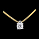 matrimoni Collana Punto luce oro giallo  - 0.21 carati