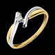 regalo uomo Solitario Zeus oro giallo-oro bianco