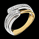 vendita on-line Anello Serenity oro giallo - 0.28 carati - 56 diamanti