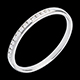 gioielli oro Fede nuziale oro bianco semi pav� - incastonatura Binario - 13 diamanti