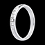 donna Fede nuziale oro bianco semi pav� - incastonatura Binario - 0.3 carati - 10 diamanti
