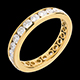 oreficeria Fede nuziale oro giallo pav� - incastonatura Binario - 1.9 carati - 23 diamanti