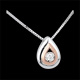oreficeria Collana Lacrima d'antilope oro bianco oro rosa e diamante