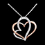 vendita Collana Cuori Intrecciati - 18 diamanti