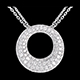 gioielli oro Collana Cassiopea oro bianco pav�  - 1.55 carati - 104 diamanti