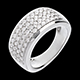 comprare on-line Anello Pleiade oro bianco pav� - 1.01 carati - 56 diamanti