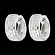 donna Orecchini Pleiade oro bianco pav� - 0.22 carati - 32 diamanti