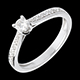 compra on-line Solitario l'Essenziale oro bianco pav�