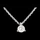 regalo uomo Collana Punto luce oro bianco  - 0.26 carati