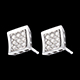 comprare on-line Orecchini Impronta - punto luce oro bianco pav�  - 0.27 carati - 18 diamanti