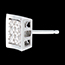 comprare on-line Orecchini Impronta - punto luce oro bianco pav�  - 0.27 carati - 18 diamanti