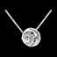 gioielleria Collana Amore in gabbia oro bianco - 11 diamanti