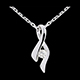 oreficeria Ciondolo Infinito oro bianco diamante
