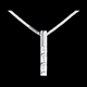gioiellerie Ciondolo Trilogy Talismano oro bianco - 0.22 carati - 3 diamanti