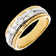 regalo uomo Trilogy Eclissi oro giallo-oro bianco  - 0.59 carati - 3 diamanti