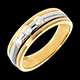 gioielleria Trilogy Eclissi oro giallo-oro bianco  - 0.24 carati - 3 diamanti