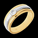 regalo donne Solitario Eclissi oro giallo-oro bianco   - 0.28 carati