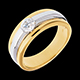 compra on-line Solitario Eclissi oro giallo-oro bianco  - 0.42 carati