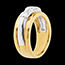 vendita Trilogy Eclissi oro giallo-oro bianco  - 1.04 carati - 3 diamanti