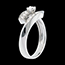 donna Solitario Pupilla oro bianco - 0.63 carati - 19 diamanti