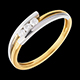 gioielleria Trilogy Bipolare oro giallo-oro bianco    - 3 diamanti