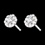 compra on-line Orecchini Rosone di diamanti - oro bianco - 1.2 carati - 14 diamanti